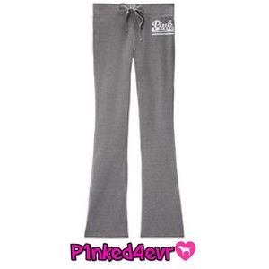 VS PINK University Flare Gray Sweats XS